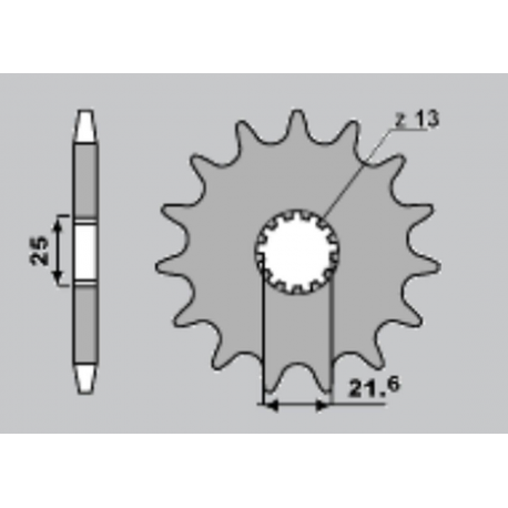 CHT, přední řetězové kolečko, 564 16 Suzuki GSR 600 / GSXR 600/750, TDM 850`91-01 (JTF520.16)